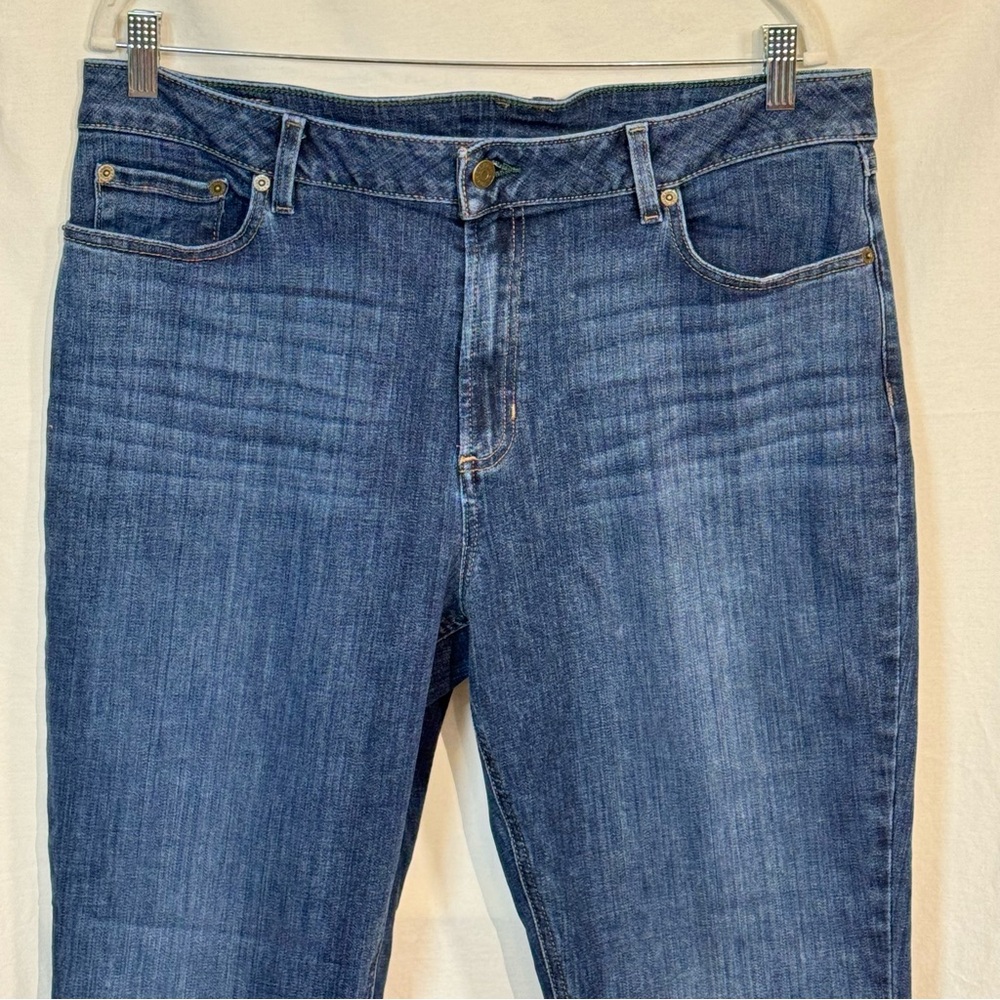 SOLD LL Bean Jeans Womens Size 18 MT Beanflex Denim Favorite Fit Straight Leg - Picture 8 of 14